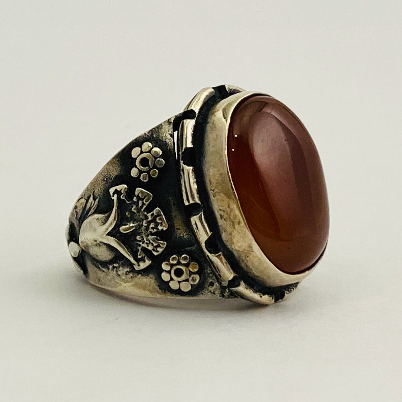 Red Agate Ring