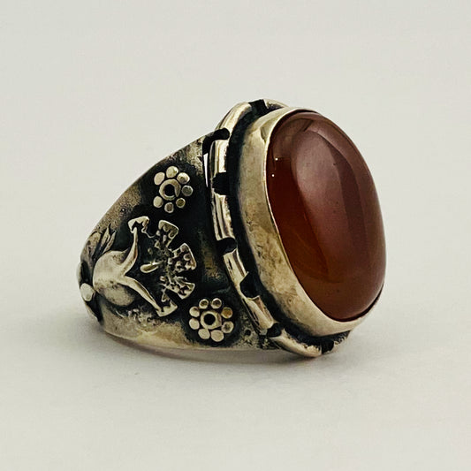 Red Agate Ring
