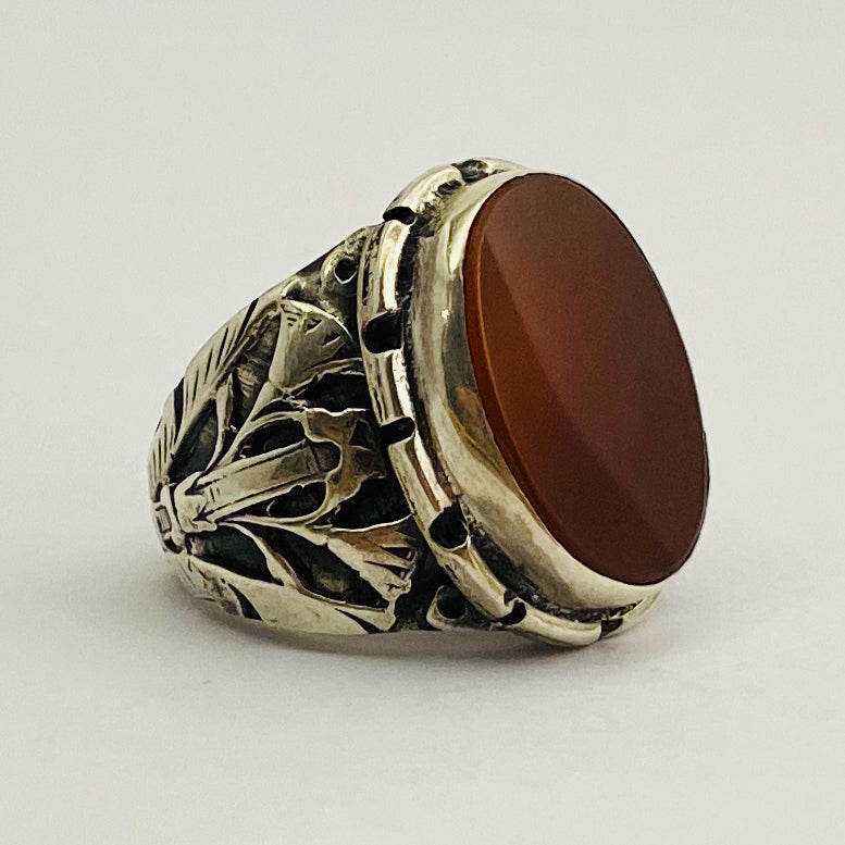 Red Agate Ring