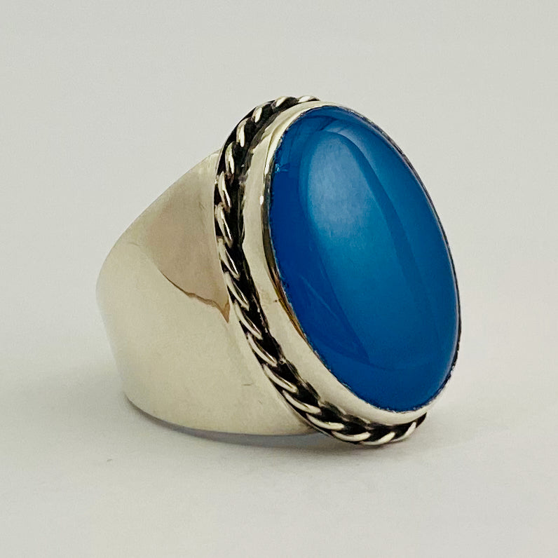 Blue Agate Ring