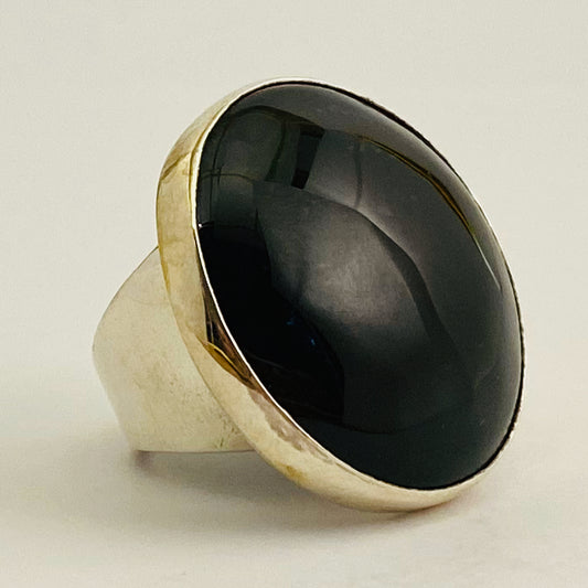 Black Agate Ring