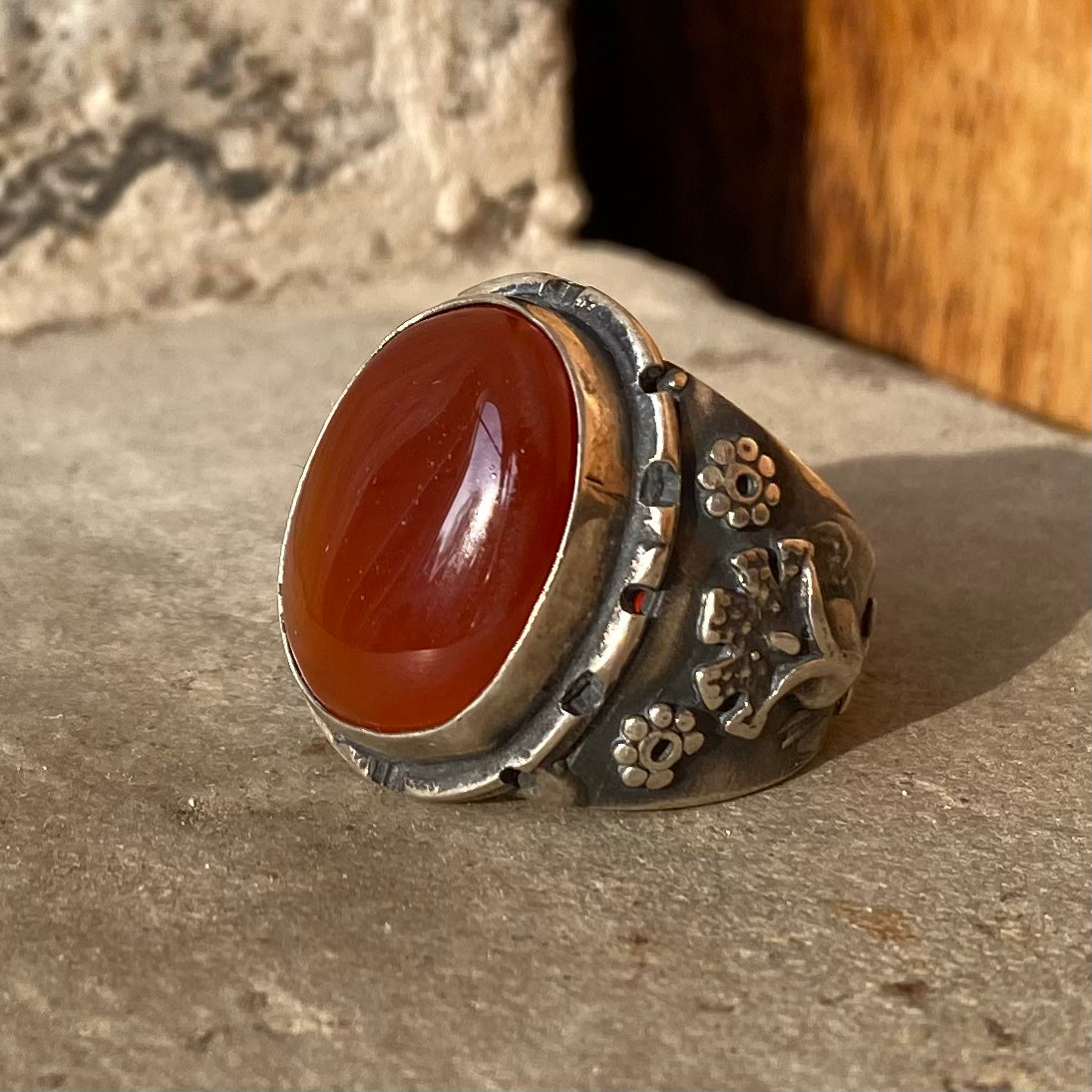 Red Agate Ring