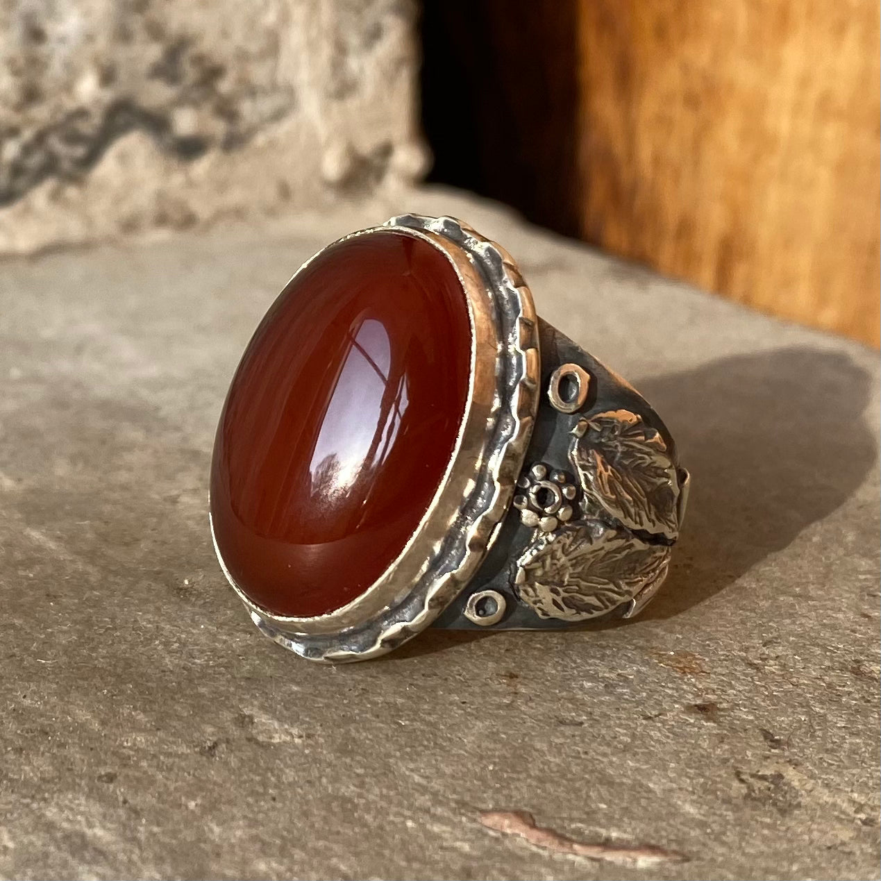 Red Agate Ring