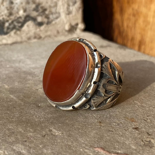 Red Agate Ring